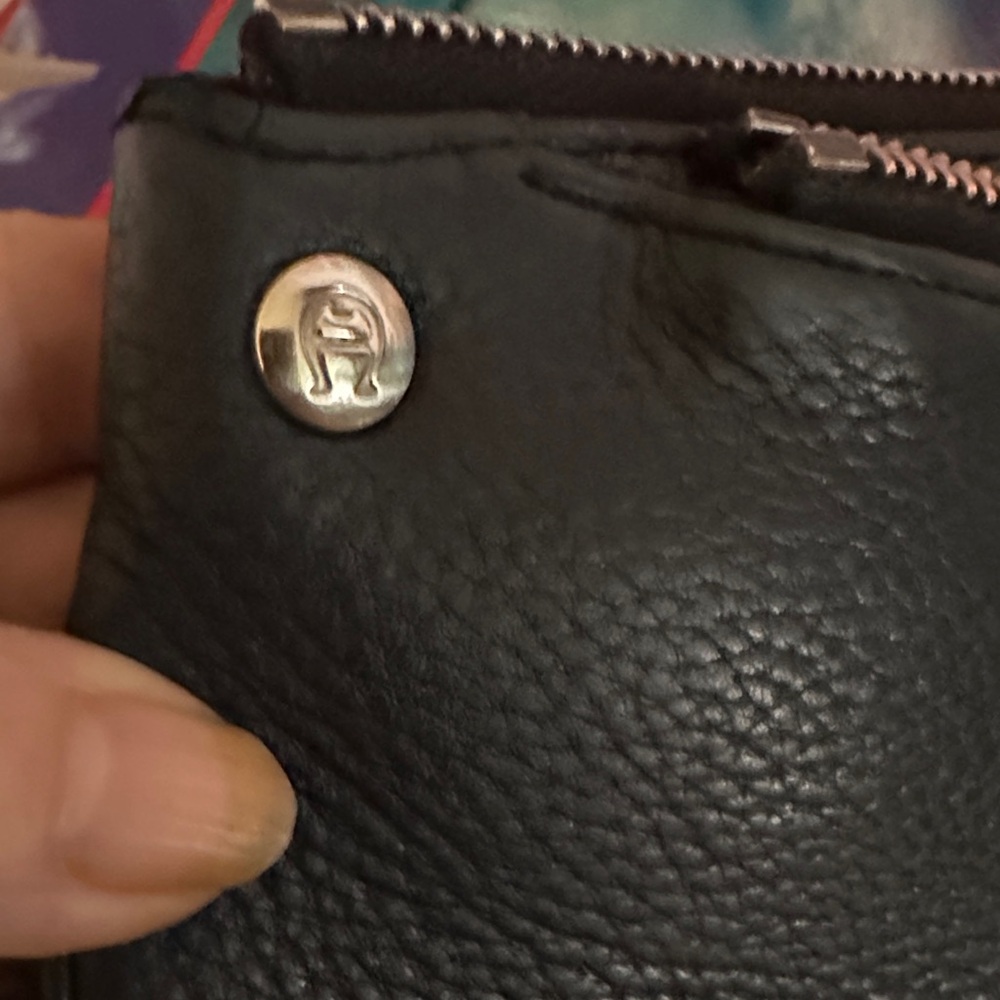 Etienne Aigner Black Leather Clutch - Picture 5 of 5